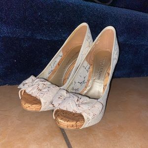 Christian Siriano/ Lacey White Heels